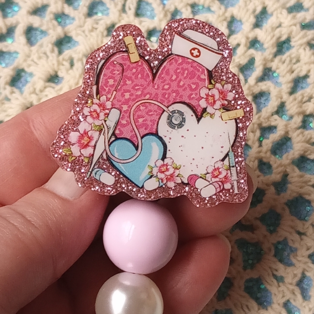 Cute Nurse Heart Pin